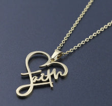 Load image into Gallery viewer, FAITH † HEART NECKLACE