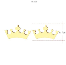 Load image into Gallery viewer, CROWNED STUD EARRINGS