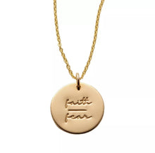 Load image into Gallery viewer, FAITH OVER FEAR NECKLACE
