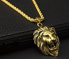 Load image into Gallery viewer, LION OF JUDAH STATEMENT NECKLACE
