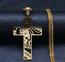 Load image into Gallery viewer, JESUS IS KING NECKLACE
