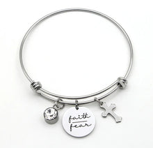 Load image into Gallery viewer, FAITH OVER FEAR CUFF
