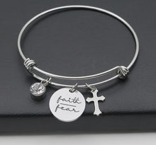 Load image into Gallery viewer, FAITH OVER FEAR CUFF
