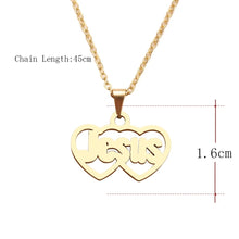 Load image into Gallery viewer, JESUS HAS MY HEART NECKLACE
