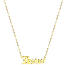 Load image into Gallery viewer, JESUS SCRIPT NECKLACE
