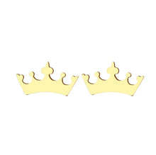 Load image into Gallery viewer, CROWNED STUD EARRINGS
