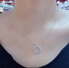 Load image into Gallery viewer, STERLING SILVER SUNFLOWER CZ NECKLACE
