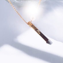 Load image into Gallery viewer, JEREMIAH 29:11 GOLD BAR NECKLACE
