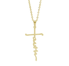 Load image into Gallery viewer, FAITH CROSS NECKLACE
