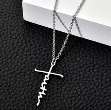 Load image into Gallery viewer, FAITH CROSS NECKLACE
