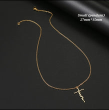 Load image into Gallery viewer, FAITH CROSS NECKLACE
